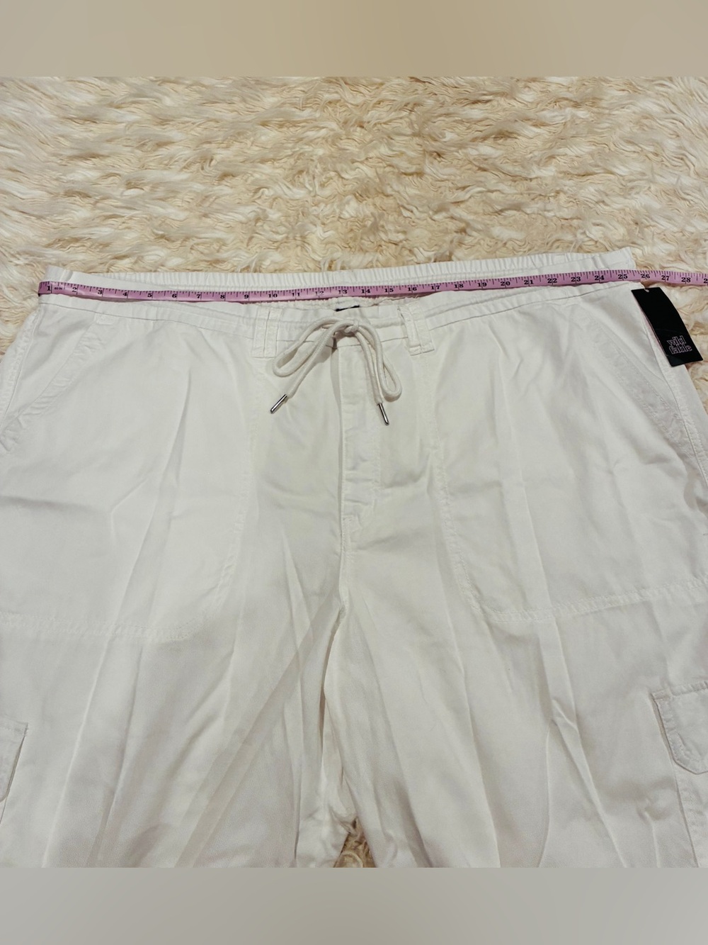 wild fable Relaxed White Drawstring Cargo Joggers NWT 3X - Picture 15 of 16